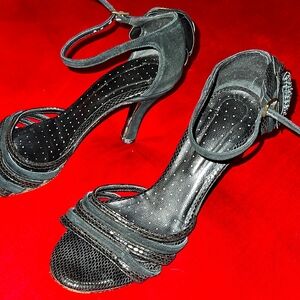 Elegant Black Strappy Heels